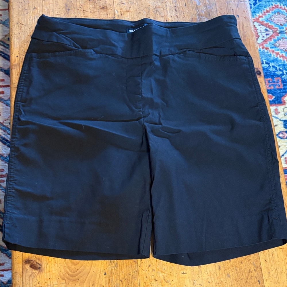 Womenβs Black Bermuda Shorts - Performance Comfort